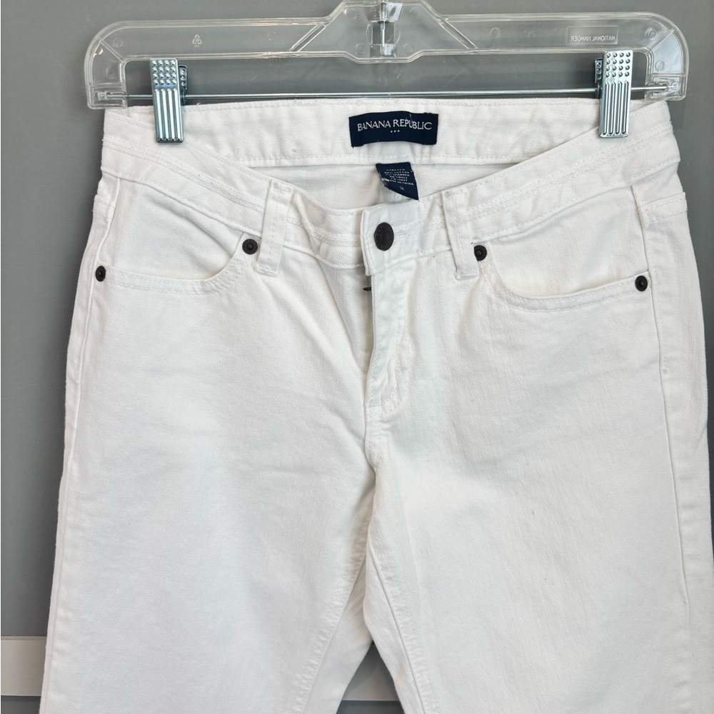 Banana Republic White Flare Jeans - Picture 4 of 6